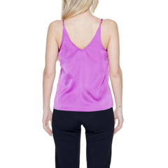 Vila Clothes Pink Polyester Top -   -  Vila Clothes.