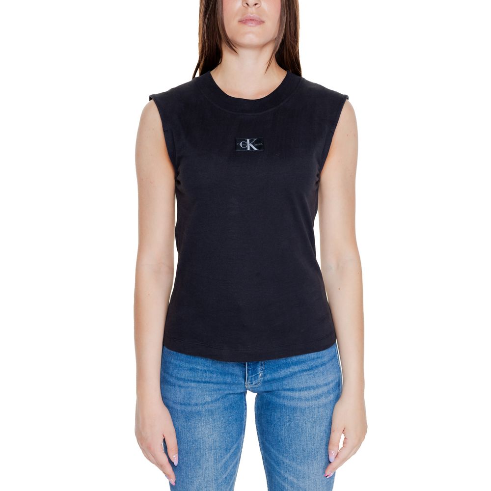 Calvin Klein Jeans Black Cotton T-Shirt -   -  Calvin Klein Jeans.