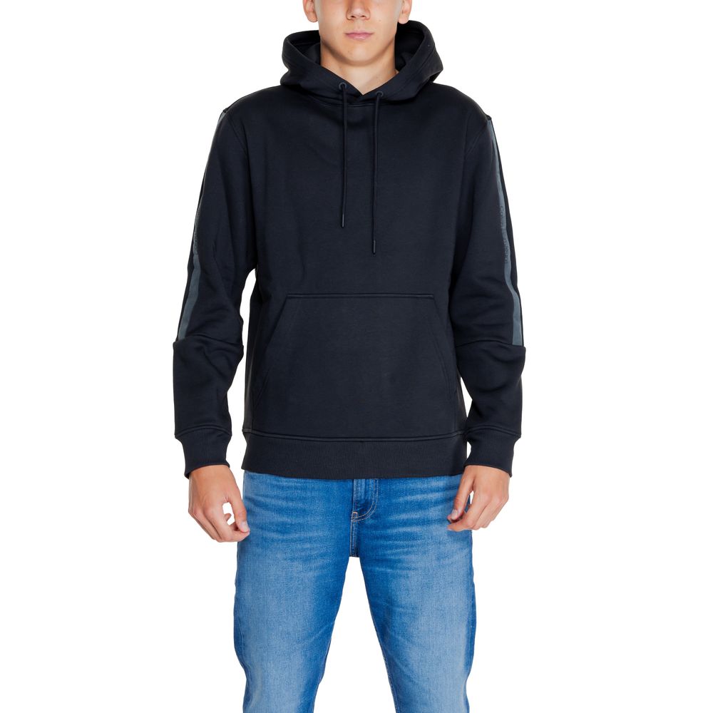 Calvin Klein Jeans Black Cotton Hoody -   -  Calvin Klein Jeans.