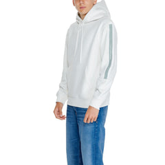 Calvin Klein Jeans Cream Cotton Hoody -   -  Calvin Klein Jeans.