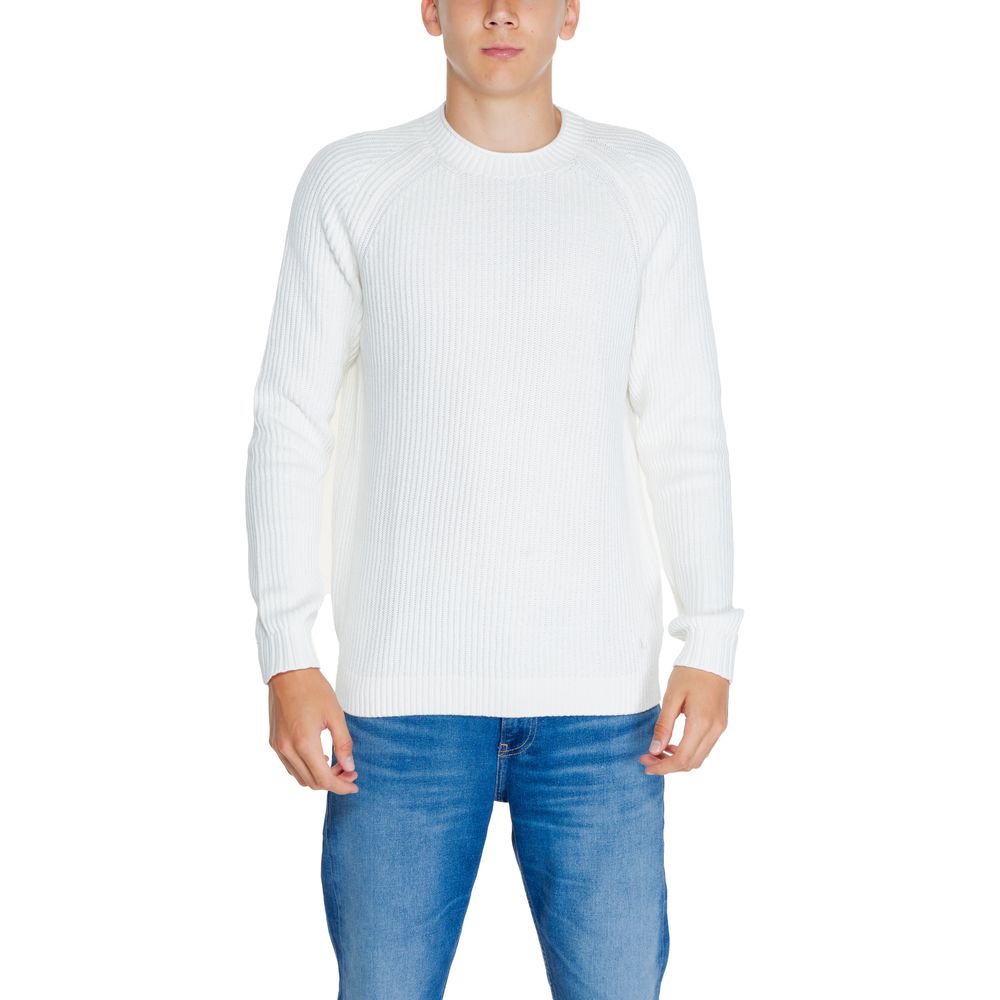 Calvin Klein Jeans White Organic Cotton Sweater -   -  Calvin Klein Jeans.