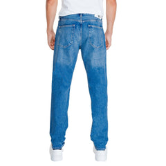 Calvin Klein Jeans Light Blue Cotton Relaxed Fit Jean -   -  Calvin Klein Jeans.