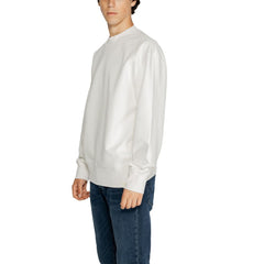 Calvin Klein Jeans White Recycled Cotton Sweatshirt -   -  Calvin Klein Jeans.