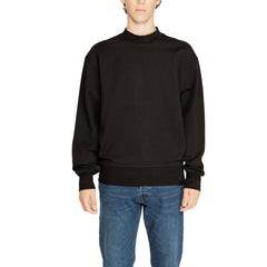 Calvin Klein Jeans Black Recycled Cotton Sweatshirt -   -  Calvin Klein Jeans.