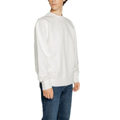 Calvin Klein Jeans White Recycled Cotton Sweatshirt -   -  Calvin Klein Jeans.