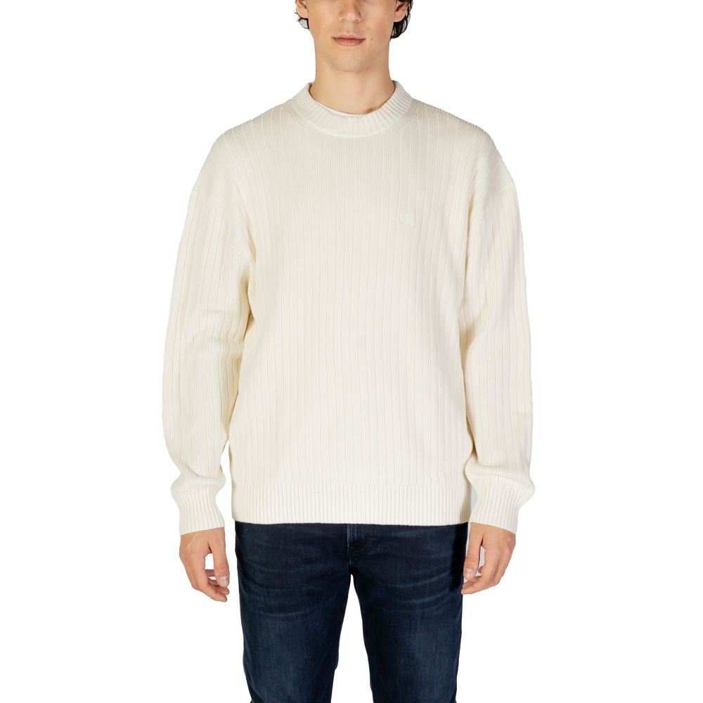Calvin Klein Jeans Cream Cotton Sweater -   -  Calvin Klein Jeans.