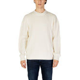 Calvin Klein Jeans Cream Cotton Sweater -   -  Calvin Klein Jeans.