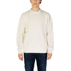 Calvin Klein Jeans Cream Cotton Sweater -   -  Calvin Klein Jeans.