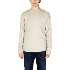 Calvin Klein Jeans Beige Organic Cotton Sweater -   -  Calvin Klein Jeans.
