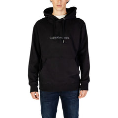 Calvin Klein Jeans Black Cotton Hoody -   -  Calvin Klein Jeans.