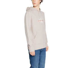 Calvin Klein Jeans Beige Recycled Cotton Hoody -   -  Calvin Klein Jeans.