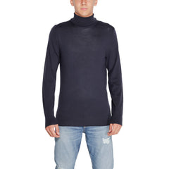 Calvin Klein Blue Wool Turtleneck -   -  Calvin Klein.