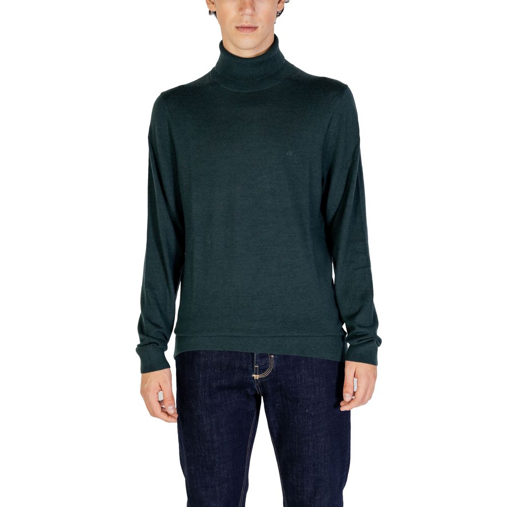 Calvin Klein Green Wool Turtleneck -   -  Calvin Klein.