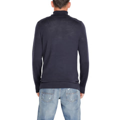 Calvin Klein Blue Wool Turtleneck -   -  Calvin Klein.