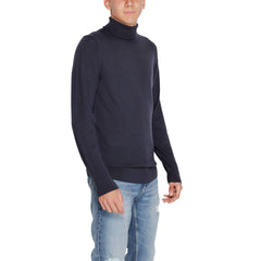 Calvin Klein Blue Wool Turtleneck -   -  Calvin Klein.