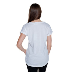 Vila Clothes White Cotton T-Shirt -   -  Vila Clothes.