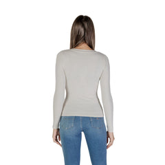 Guess Cream Viscose Long Sleeve -   -  Guess.