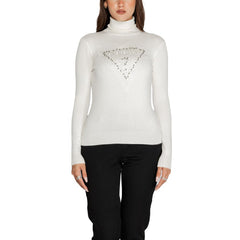 Guess White Viscose Turtleneck -   -  Guess.
