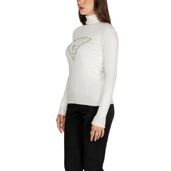 Guess White Viscose Turtleneck -   -  Guess.