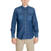 Replay Blue Cotton Shirt -   -  Replay.