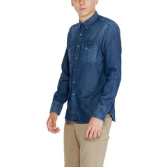Replay Blue Cotton Shirt -   -  Replay.