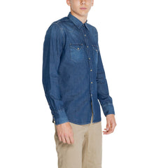 Replay Blue Cotton Shirt -   -  Replay.