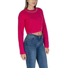 Only Pink Recycled Polyester Sweater -   -  Only.