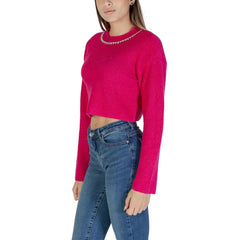 Only Pink Recycled Polyester Sweater -   -  Only.