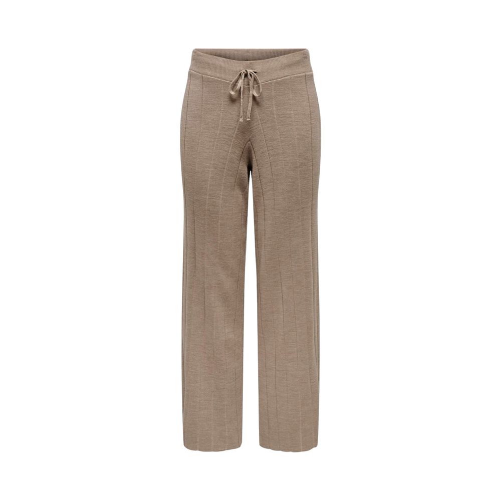 Only Beige Marabou Pant -   -  Only.