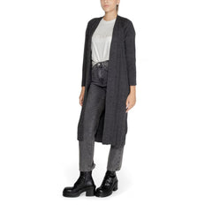 Only Gray Marabou Cardigan -   -  Only.