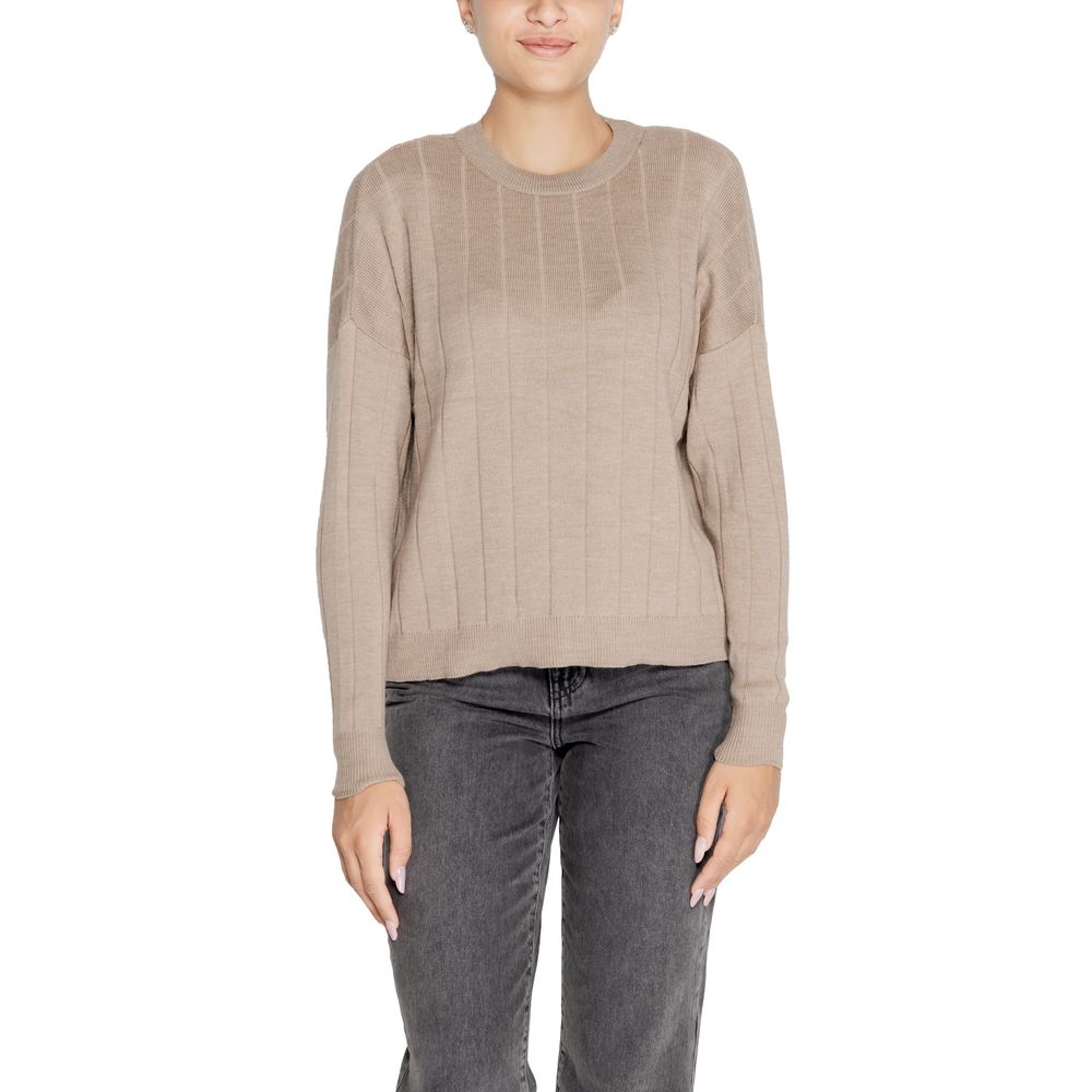 Only Beige Marabou Sweater -   -  Only.