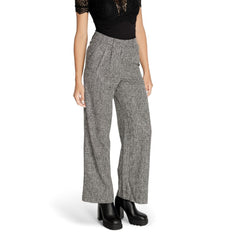 Vila Clothes Black Recycled Polyester Pant -   -  Vila Clothes.