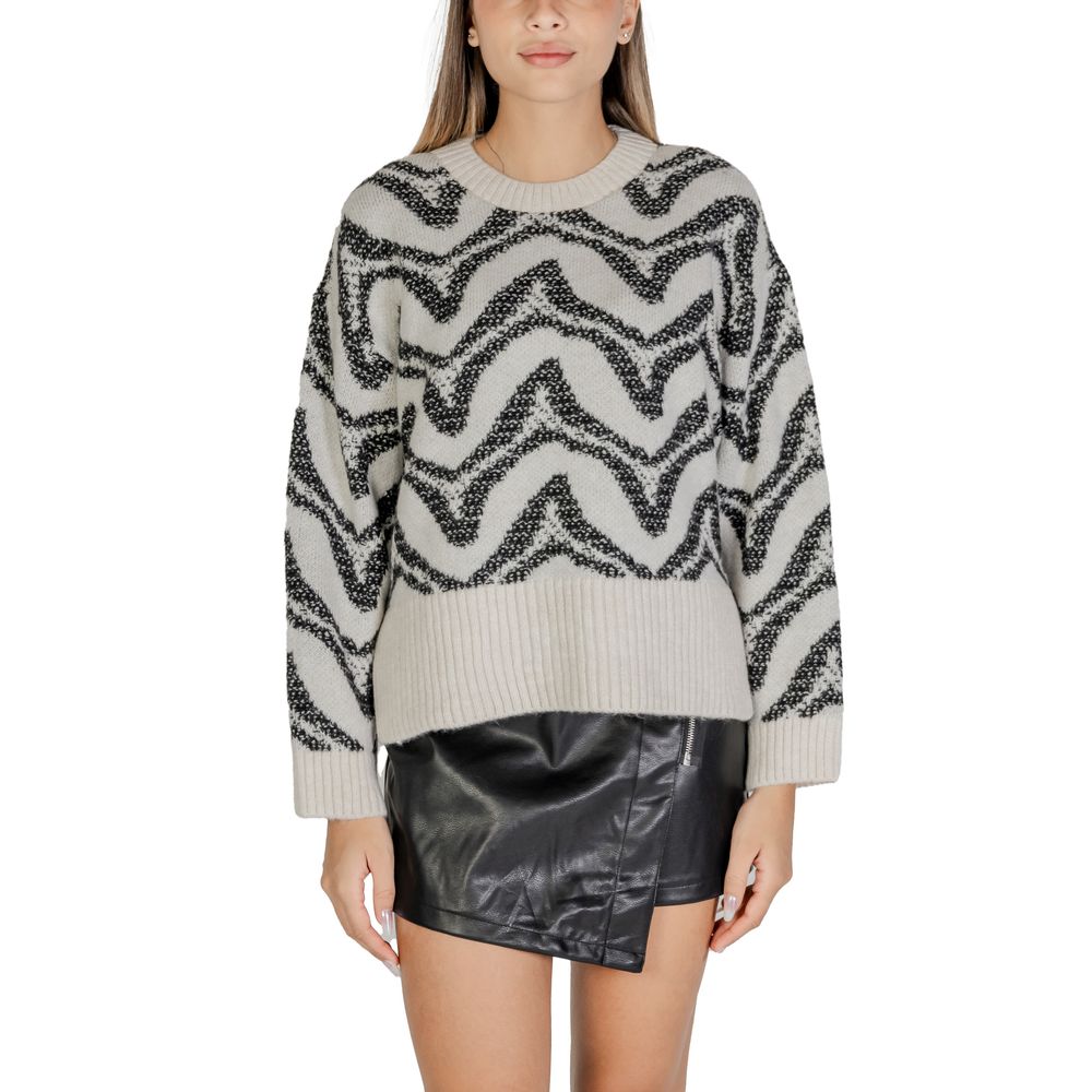 Only White Marabou Sweater -   -  Only.