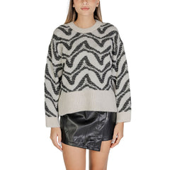 Only White Marabou Sweater -   -  Only.
