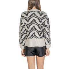 Only White Marabou Sweater -   -  Only.