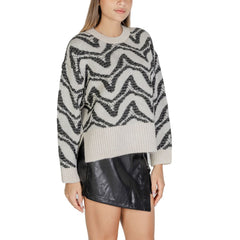 Only White Marabou Sweater -   -  Only.