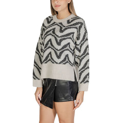 Only White Marabou Sweater -   -  Only.