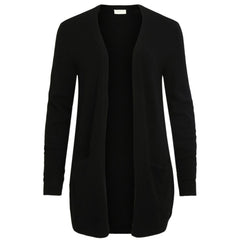 Vila Clothes Black Viscose Cardigan -   -  Vila Clothes.