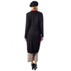 Vila Clothes Black Viscose Cardigan -   -  Vila Clothes.