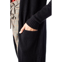Vila Clothes Black Viscose Cardigan -   -  Vila Clothes.