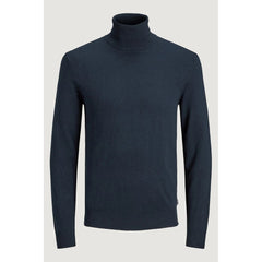 Jack Jones Blue Cotton Turtleneck -   -  Jack Jones.