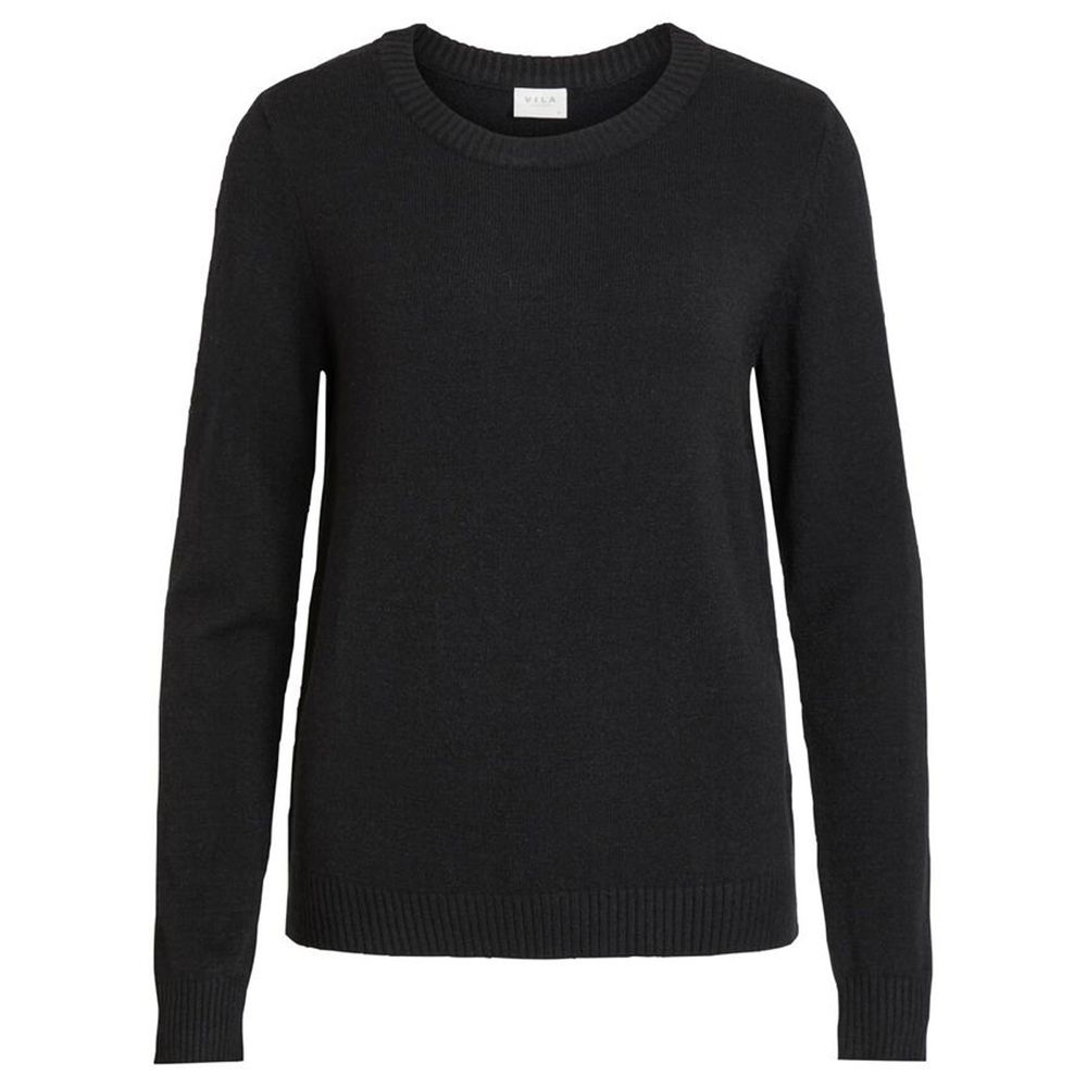 Vila Clothes Black Viscose Sweater -   -  Vila Clothes.
