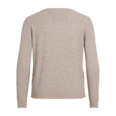 Vila Clothes Beige Viscose Sweater -   -  Vila Clothes.