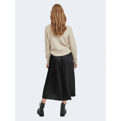 Vila Clothes Beige Viscose Sweater -   -  Vila Clothes.