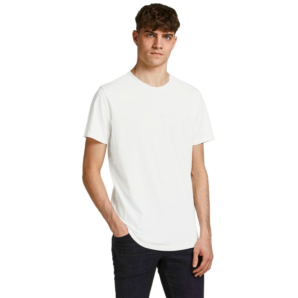 Jack Jones Cream Organic Cotton T-Shirt -   -  Jack Jones.