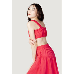 Only Orange Cotton Top -   -  Only.