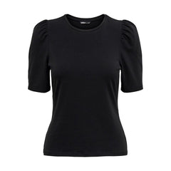 Only Black Cotton T-Shirt -   -  Only.