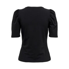 Only Black Cotton T-Shirt -   -  Only.