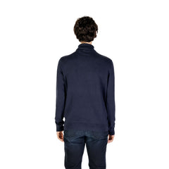 U.S. POLO ASSN. Blue Cotton Turtleneck -   -  U.S. POLO ASSN..