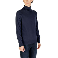 U.S. POLO ASSN. Blue Cotton Turtleneck -   -  U.S. POLO ASSN..